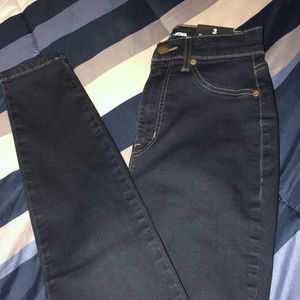 High rise skinny jeans